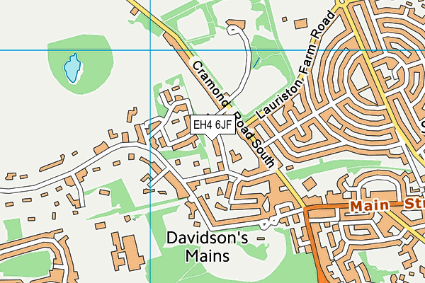 EH4 6JF map - OS VectorMap District (Ordnance Survey) EH4 6JF map - OS VectorMap District (Ordnance Survey)