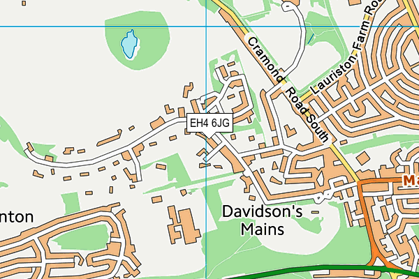 EH4 6JG map - OS VectorMap District (Ordnance Survey) EH4 6JG map - OS VectorMap District (Ordnance Survey)