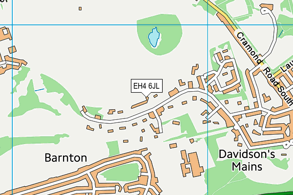 EH4 6JL map - OS VectorMap District (Ordnance Survey) EH4 6JL map - OS VectorMap District (Ordnance Survey)