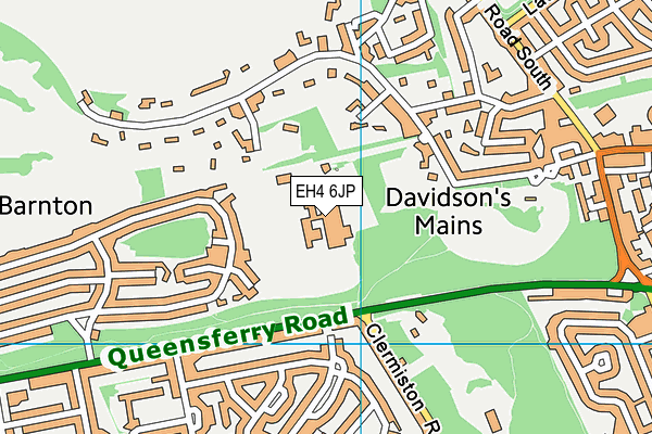 EH4 6JP map - OS VectorMap District (Ordnance Survey) EH4 6JP map - OS VectorMap District (Ordnance Survey)