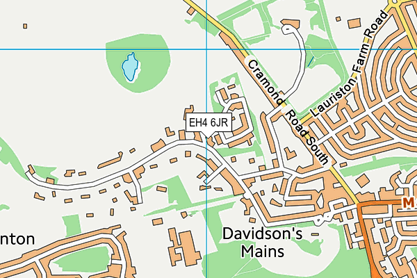 EH4 6JR map - OS VectorMap District (Ordnance Survey) EH4 6JR map - OS VectorMap District (Ordnance Survey)