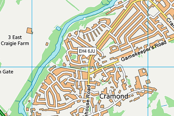 EH4 6JU map - OS VectorMap District (Ordnance Survey) EH4 6JU map - OS VectorMap District (Ordnance Survey)