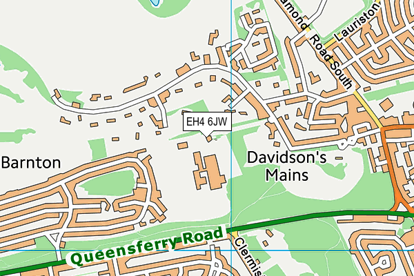EH4 6JW map - OS VectorMap District (Ordnance Survey) EH4 6JW map - OS VectorMap District (Ordnance Survey)
