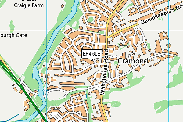 EH4 6LE map - OS VectorMap District (Ordnance Survey) EH4 6LE map - OS VectorMap District (Ordnance Survey)