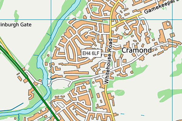EH4 6LF map - OS VectorMap District (Ordnance Survey) EH4 6LF map - OS VectorMap District (Ordnance Survey)