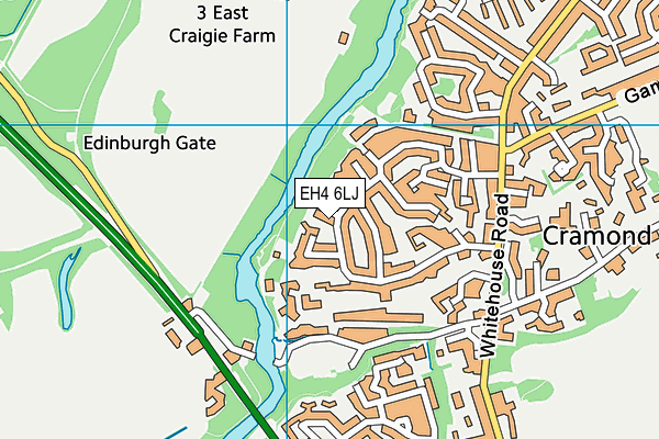 EH4 6LJ map - OS VectorMap District (Ordnance Survey) EH4 6LJ map - OS VectorMap District (Ordnance Survey)