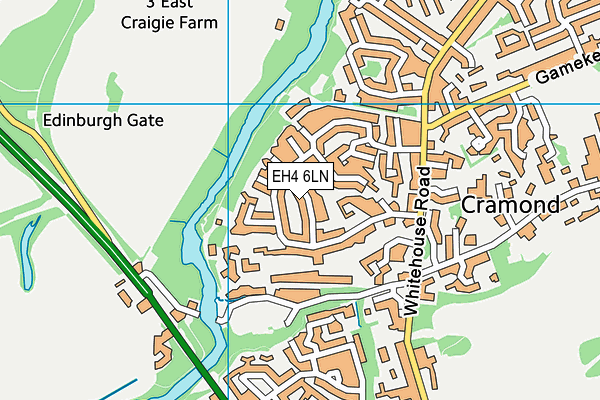 EH4 6LN map - OS VectorMap District (Ordnance Survey)