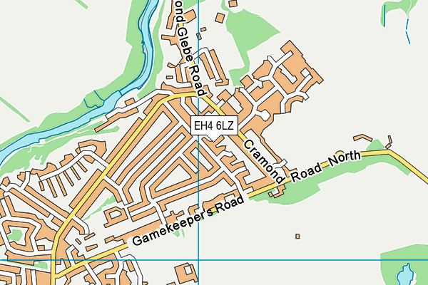 EH4 6LZ map - OS VectorMap District (Ordnance Survey) EH4 6LZ map - OS VectorMap District (Ordnance Survey)