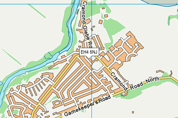 EH4 6NJ map - OS VectorMap District (Ordnance Survey) EH4 6NJ map - OS VectorMap District (Ordnance Survey)