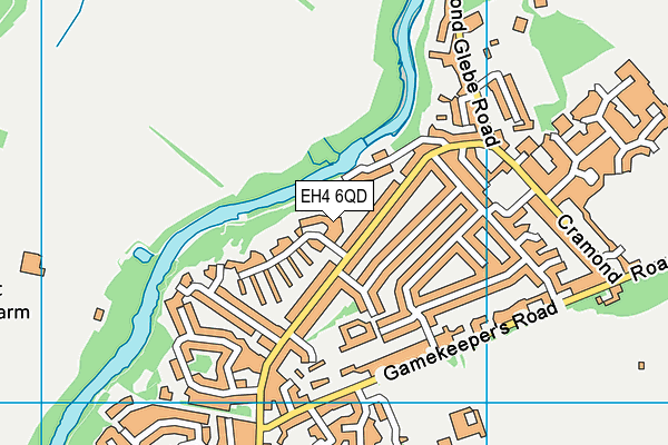 EH4 6QD map - OS VectorMap District (Ordnance Survey) EH4 6QD map - OS VectorMap District (Ordnance Survey)