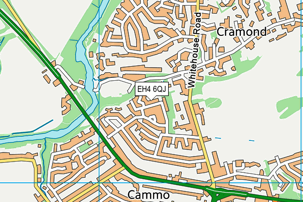EH4 6QJ map - OS VectorMap District (Ordnance Survey) EH4 6QJ map - OS VectorMap District (Ordnance Survey)