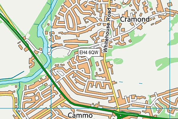 EH4 6QW map - OS VectorMap District (Ordnance Survey) EH4 6QW map - OS VectorMap District (Ordnance Survey)