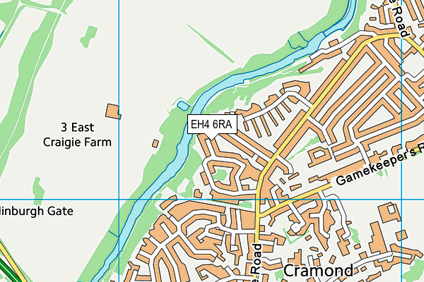 EH4 6RA map - OS VectorMap District (Ordnance Survey) EH4 6RA map - OS VectorMap District (Ordnance Survey)