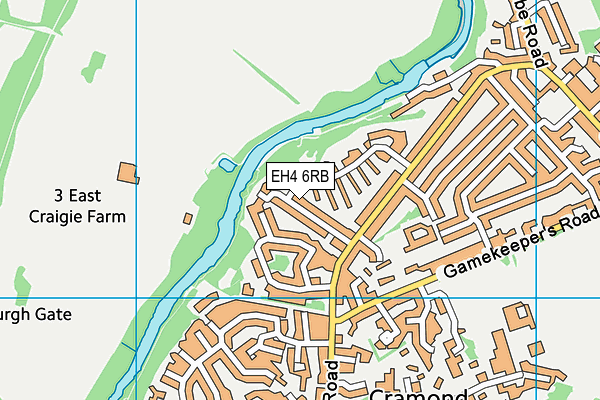 EH4 6RB map - OS VectorMap District (Ordnance Survey) EH4 6RB map - OS VectorMap District (Ordnance Survey)