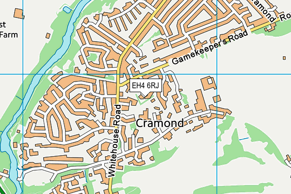 EH4 6RJ map - OS VectorMap District (Ordnance Survey) EH4 6RJ map - OS VectorMap District (Ordnance Survey)
