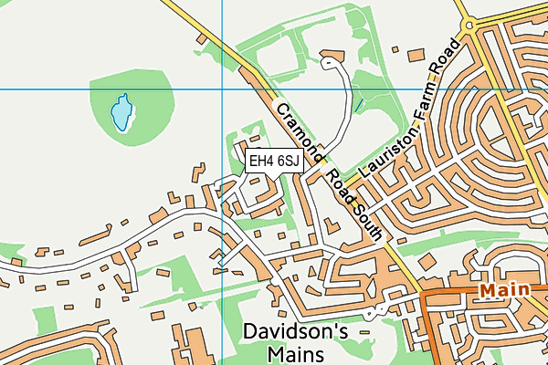 EH4 6SJ map - OS VectorMap District (Ordnance Survey)