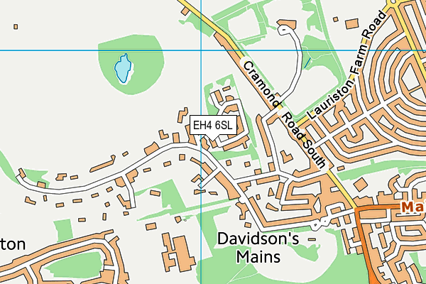 EH4 6SL map - OS VectorMap District (Ordnance Survey) EH4 6SL map - OS VectorMap District (Ordnance Survey)