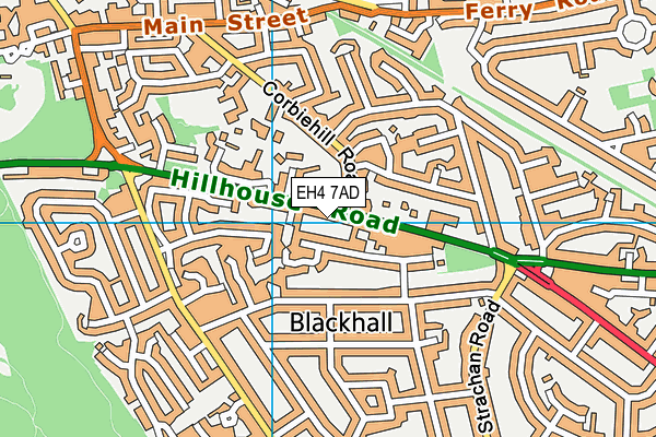 EH4 7AD map - OS VectorMap District (Ordnance Survey) EH4 7AD map - OS VectorMap District (Ordnance Survey)