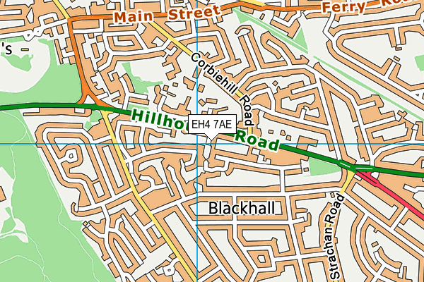 EH4 7AE map - OS VectorMap District (Ordnance Survey) EH4 7AE map - OS VectorMap District (Ordnance Survey)