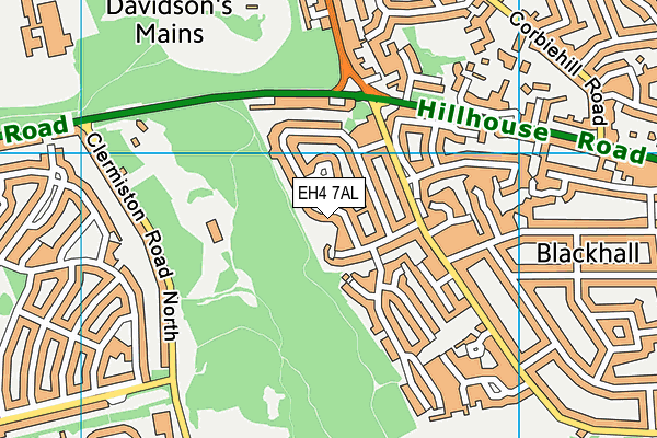 EH4 7AL map - OS VectorMap District (Ordnance Survey) EH4 7AL map - OS VectorMap District (Ordnance Survey)