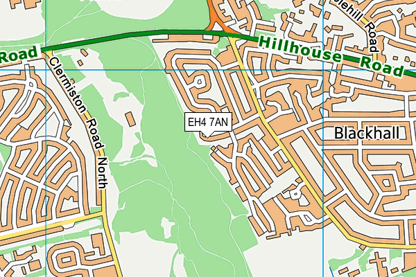 EH4 7AN map - OS VectorMap District (Ordnance Survey) EH4 7AN map - OS VectorMap District (Ordnance Survey)