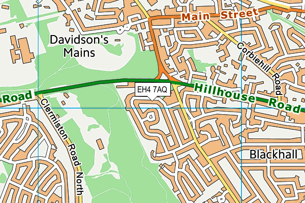 EH4 7AQ map - OS VectorMap District (Ordnance Survey) EH4 7AQ map - OS VectorMap District (Ordnance Survey)