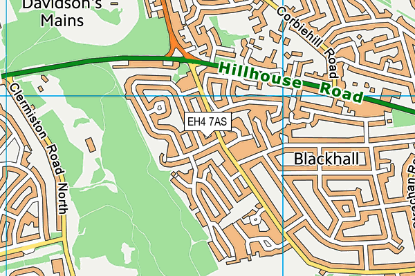 EH4 7AS map - OS VectorMap District (Ordnance Survey) EH4 7AS map - OS VectorMap District (Ordnance Survey)