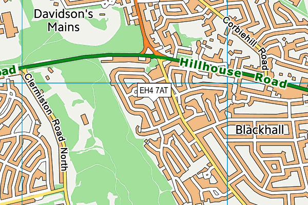 EH4 7AT map - OS VectorMap District (Ordnance Survey) EH4 7AT map - OS VectorMap District (Ordnance Survey)