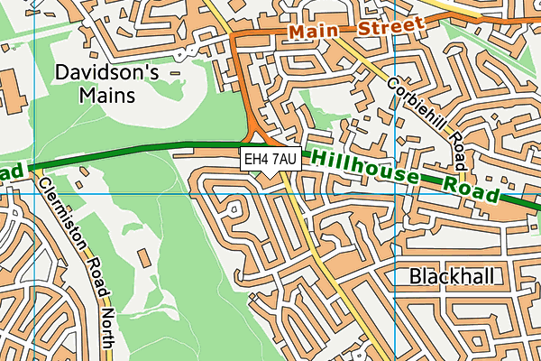 EH4 7AU map - OS VectorMap District (Ordnance Survey) EH4 7AU map - OS VectorMap District (Ordnance Survey)