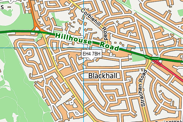EH4 7BH map - OS VectorMap District (Ordnance Survey) EH4 7BH map - OS VectorMap District (Ordnance Survey)