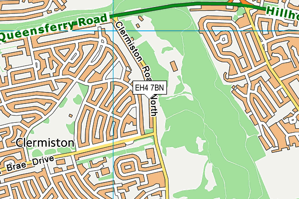 EH4 7BN map - OS VectorMap District (Ordnance Survey) EH4 7BN map - OS VectorMap District (Ordnance Survey)