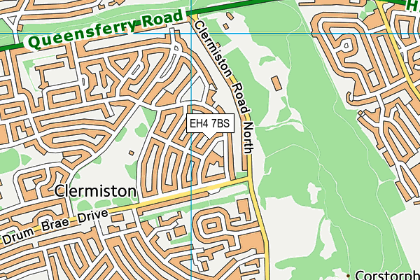 EH4 7BS map - OS VectorMap District (Ordnance Survey) EH4 7BS map - OS VectorMap District (Ordnance Survey)