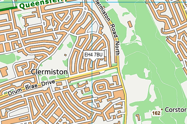 EH4 7BU map - OS VectorMap District (Ordnance Survey) EH4 7BU map - OS VectorMap District (Ordnance Survey)
