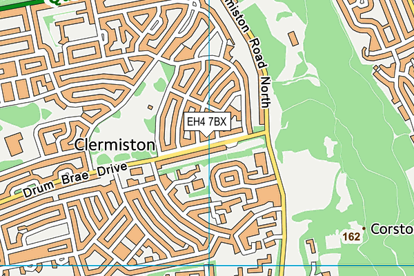 EH4 7BX map - OS VectorMap District (Ordnance Survey) EH4 7BX map - OS VectorMap District (Ordnance Survey)