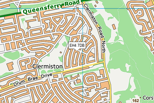 EH4 7DB map - OS VectorMap District (Ordnance Survey) EH4 7DB map - OS VectorMap District (Ordnance Survey)