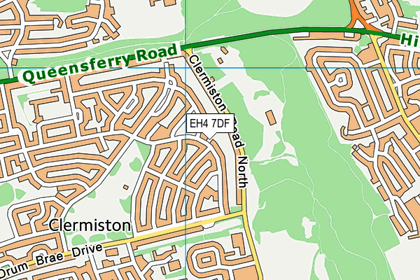 EH4 7DF map - OS VectorMap District (Ordnance Survey) EH4 7DF map - OS VectorMap District (Ordnance Survey)