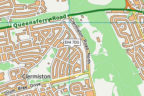 EH4 7DG map - OS VectorMap District (Ordnance Survey) EH4 7DG map - OS VectorMap District (Ordnance Survey)