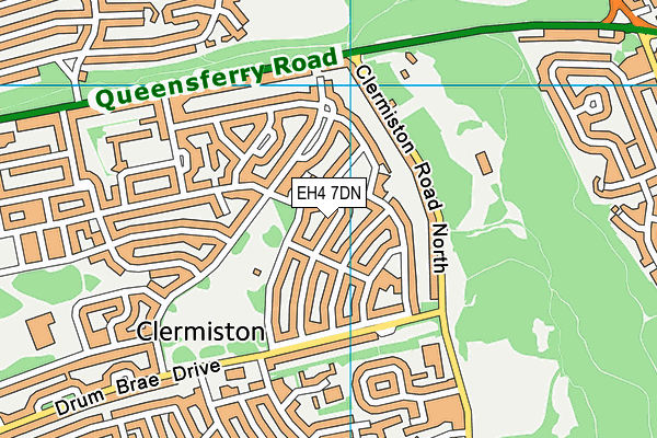 EH4 7DN map - OS VectorMap District (Ordnance Survey) EH4 7DN map - OS VectorMap District (Ordnance Survey)
