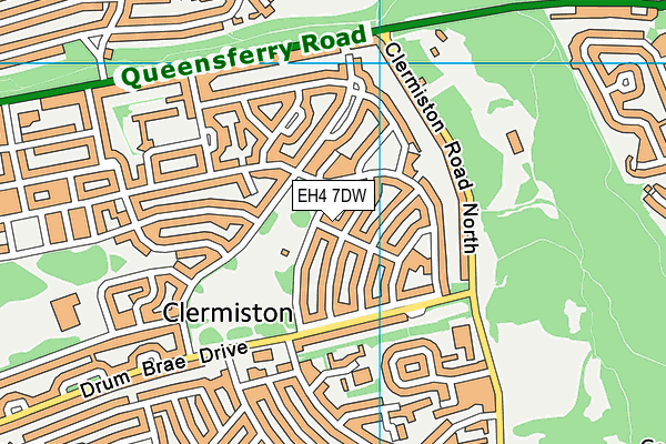 EH4 7DW map - OS VectorMap District (Ordnance Survey) EH4 7DW map - OS VectorMap District (Ordnance Survey)