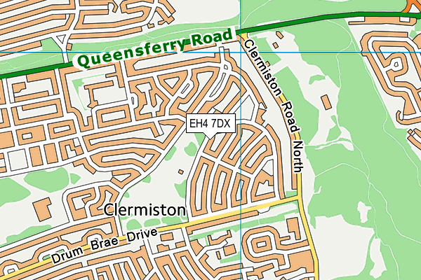 EH4 7DX map - OS VectorMap District (Ordnance Survey) EH4 7DX map - OS VectorMap District (Ordnance Survey)