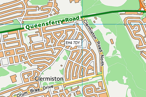 EH4 7DY map - OS VectorMap District (Ordnance Survey) EH4 7DY map - OS VectorMap District (Ordnance Survey)
