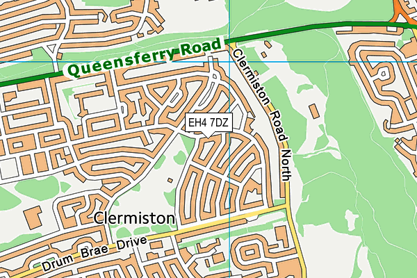 EH4 7DZ map - OS VectorMap District (Ordnance Survey) EH4 7DZ map - OS VectorMap District (Ordnance Survey)