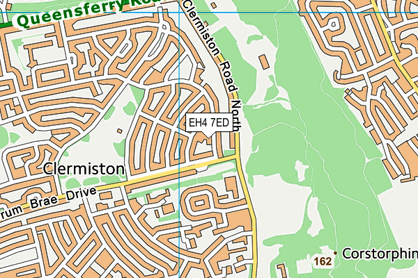 EH4 7ED map - OS VectorMap District (Ordnance Survey) EH4 7ED map - OS VectorMap District (Ordnance Survey)