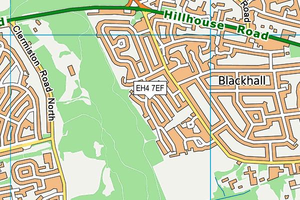 EH4 7EF map - OS VectorMap District (Ordnance Survey)
