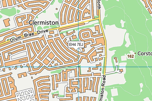 EH4 7EJ map - OS VectorMap District (Ordnance Survey) EH4 7EJ map - OS VectorMap District (Ordnance Survey)