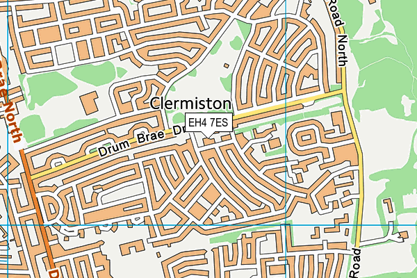 EH4 7ES map - OS VectorMap District (Ordnance Survey) EH4 7ES map - OS VectorMap District (Ordnance Survey)