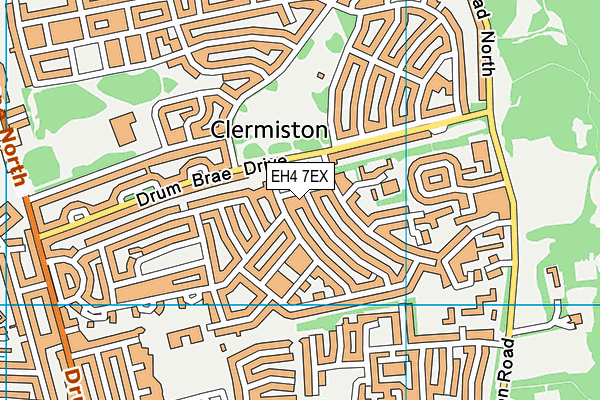 EH4 7EX map - OS VectorMap District (Ordnance Survey) EH4 7EX map - OS VectorMap District (Ordnance Survey)