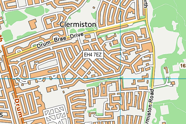 EH4 7EZ map - OS VectorMap District (Ordnance Survey) EH4 7EZ map - OS VectorMap District (Ordnance Survey)