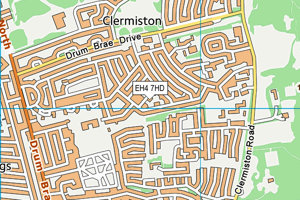 EH4 7HD map - OS VectorMap District (Ordnance Survey) EH4 7HD map - OS VectorMap District (Ordnance Survey)