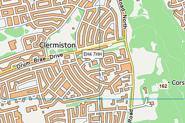 EH4 7HH map - OS VectorMap District (Ordnance Survey) EH4 7HH map - OS VectorMap District (Ordnance Survey)